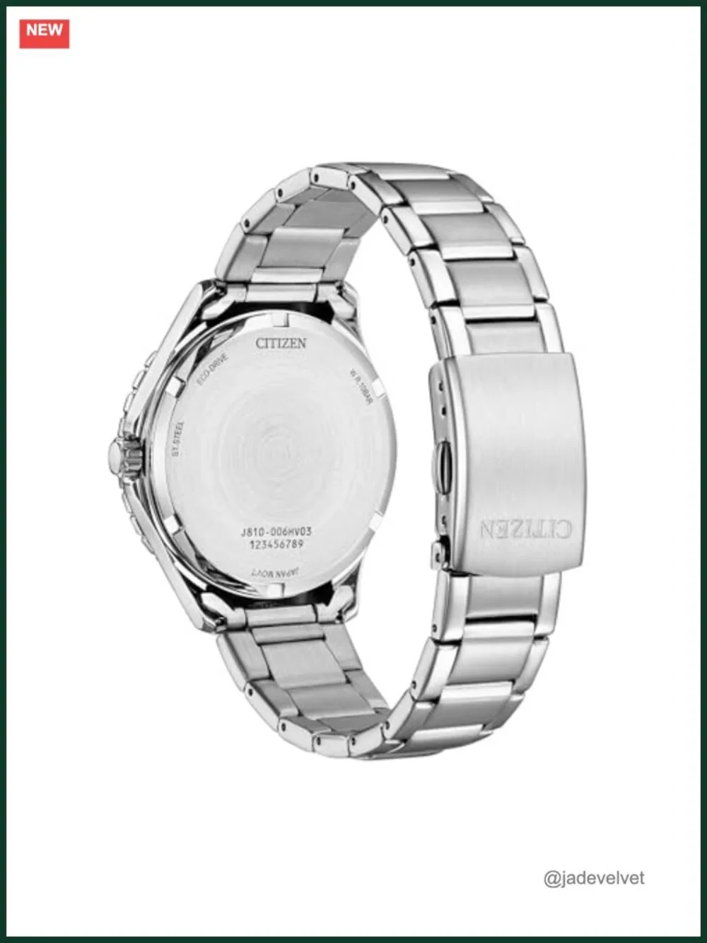Eco-Drive Solar Watch Stainless Steel Bracelet Water Resistant 100m Casual